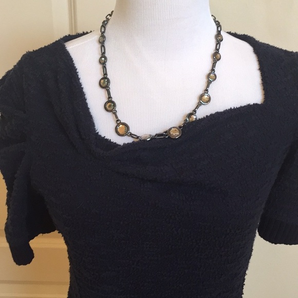 - NWOT --anthropologie navy top - Picture 2 of 5